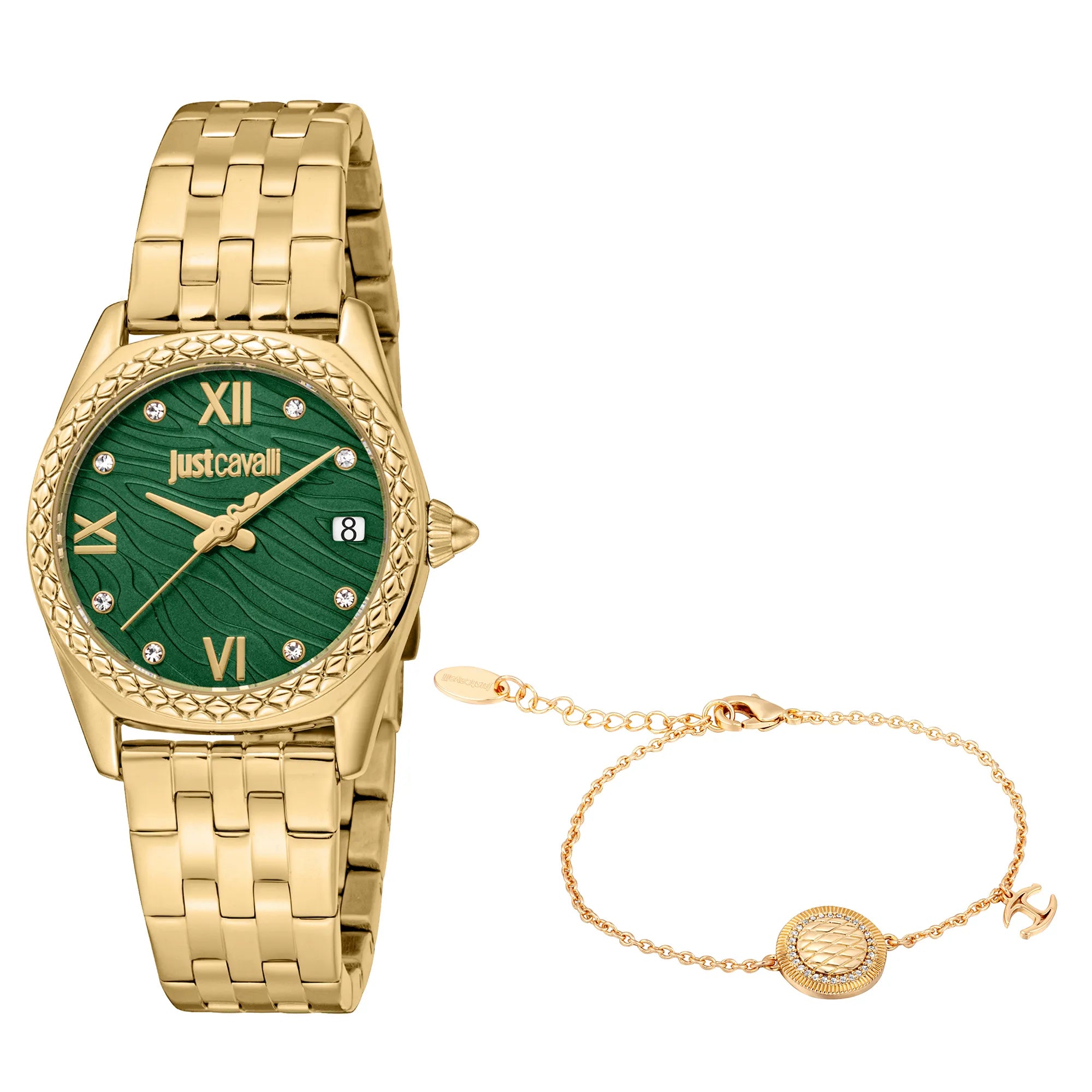 Just Cavalli Just Cavalli SET Indomitable Animalier Yellow Gold Green