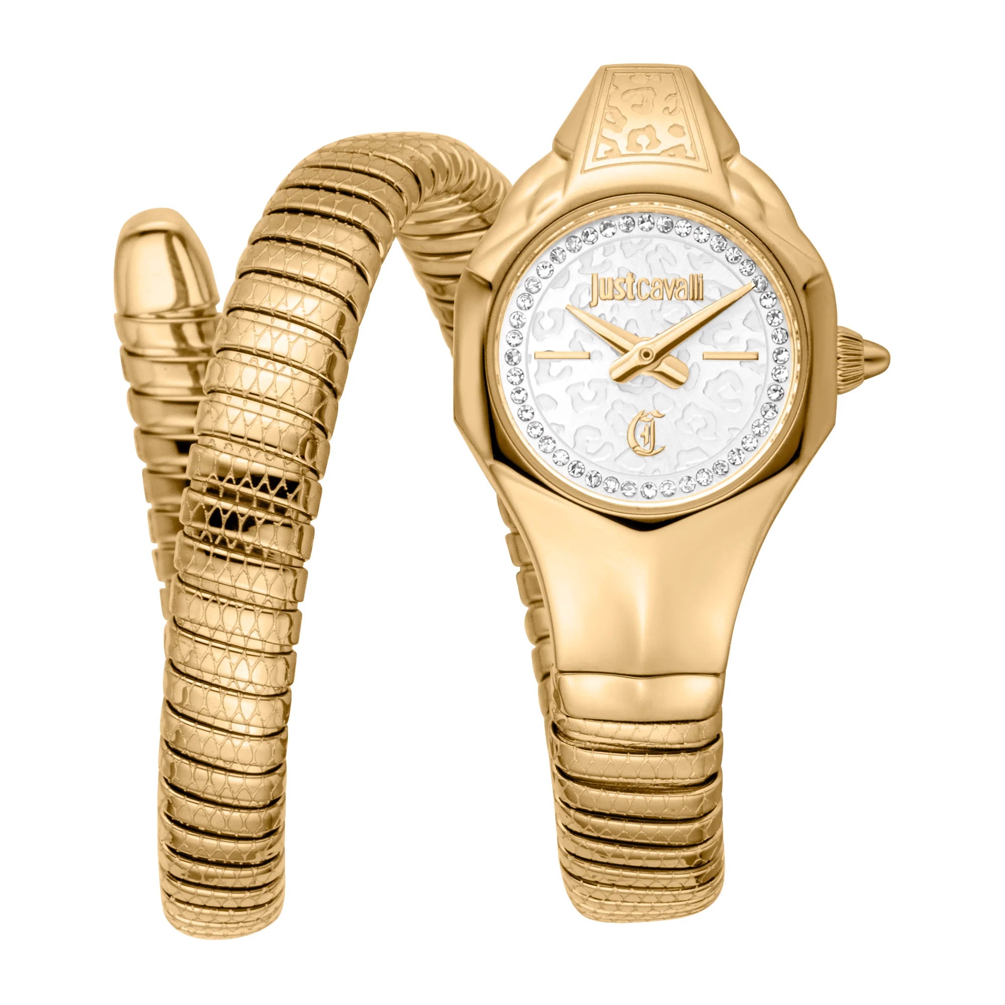 Just Cavalli Just Cavalli Signature Snake Fiore Yellow Gold Silver