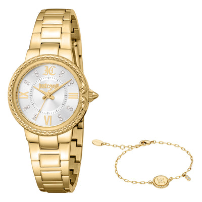 Just Cavalli SET Primavera Snake Yellow Gold Silver