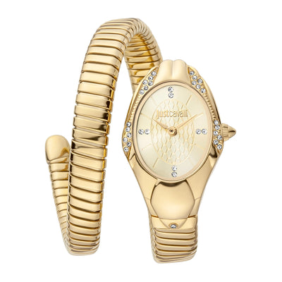 Just Cavalli Signature Snake Regali Yellow Gold
