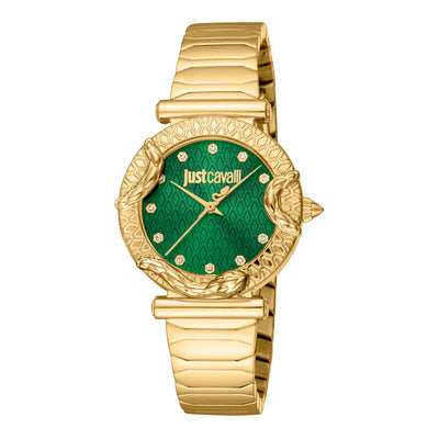 Just Cavalli Animalier Atrani Yellow Gold Green