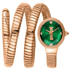 Just Cavalli Just Cavalli Signature Snake After Party Rose Gold Green