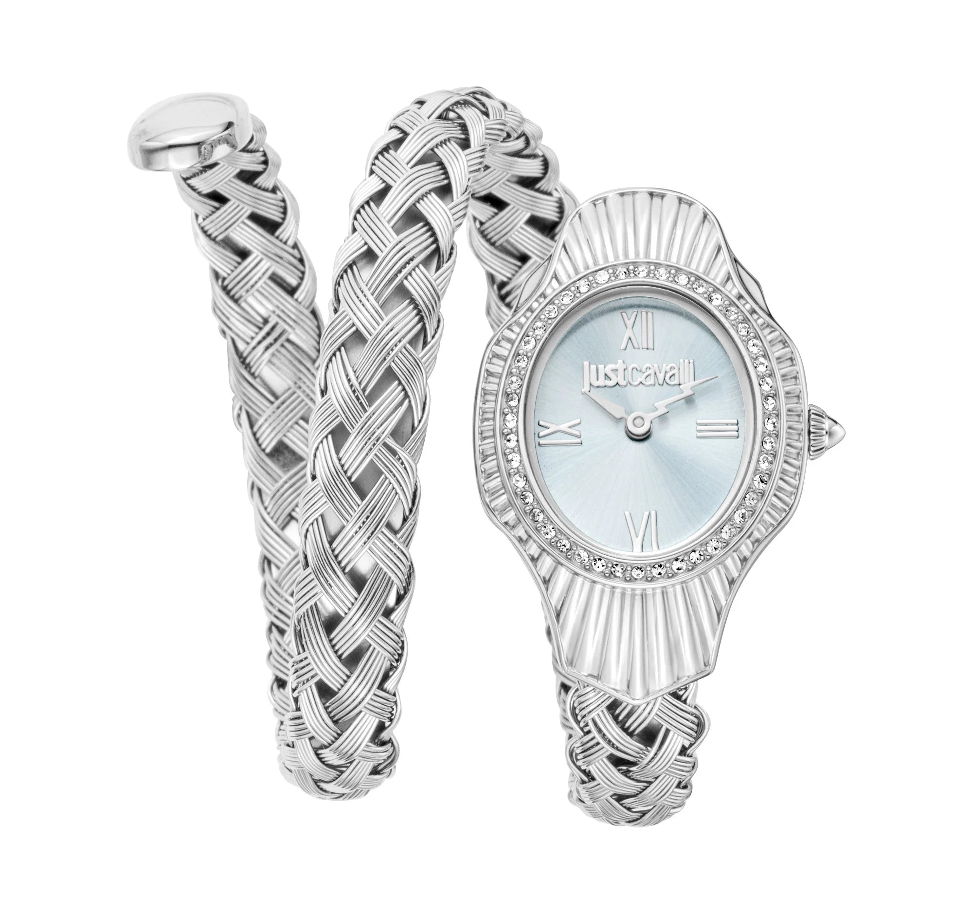 Just Cavalli Just Cavalli Signature Snake Twined Silver Turquoise