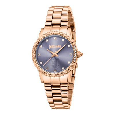 Just Cavalli Animalier Fiorenza Snake Rose Gold Violet