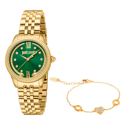 Just Cavalli SET Lovestruck Valentines Yellow Gold Green