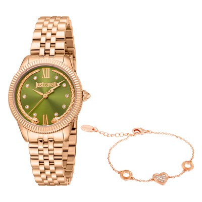 Just Cavalli SET Lovestruck Valentines Rose Gold Olive