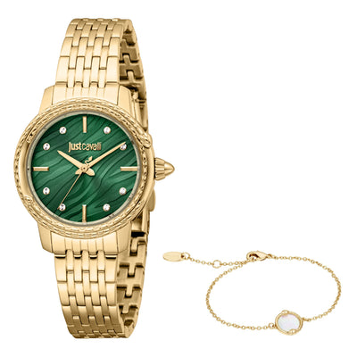 Just Cavalli SET Euforia Snake Yellow Gold Green