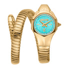 Just Cavalli Just Cavalli Signature Snake Fiore Yellow Gold Turquoise