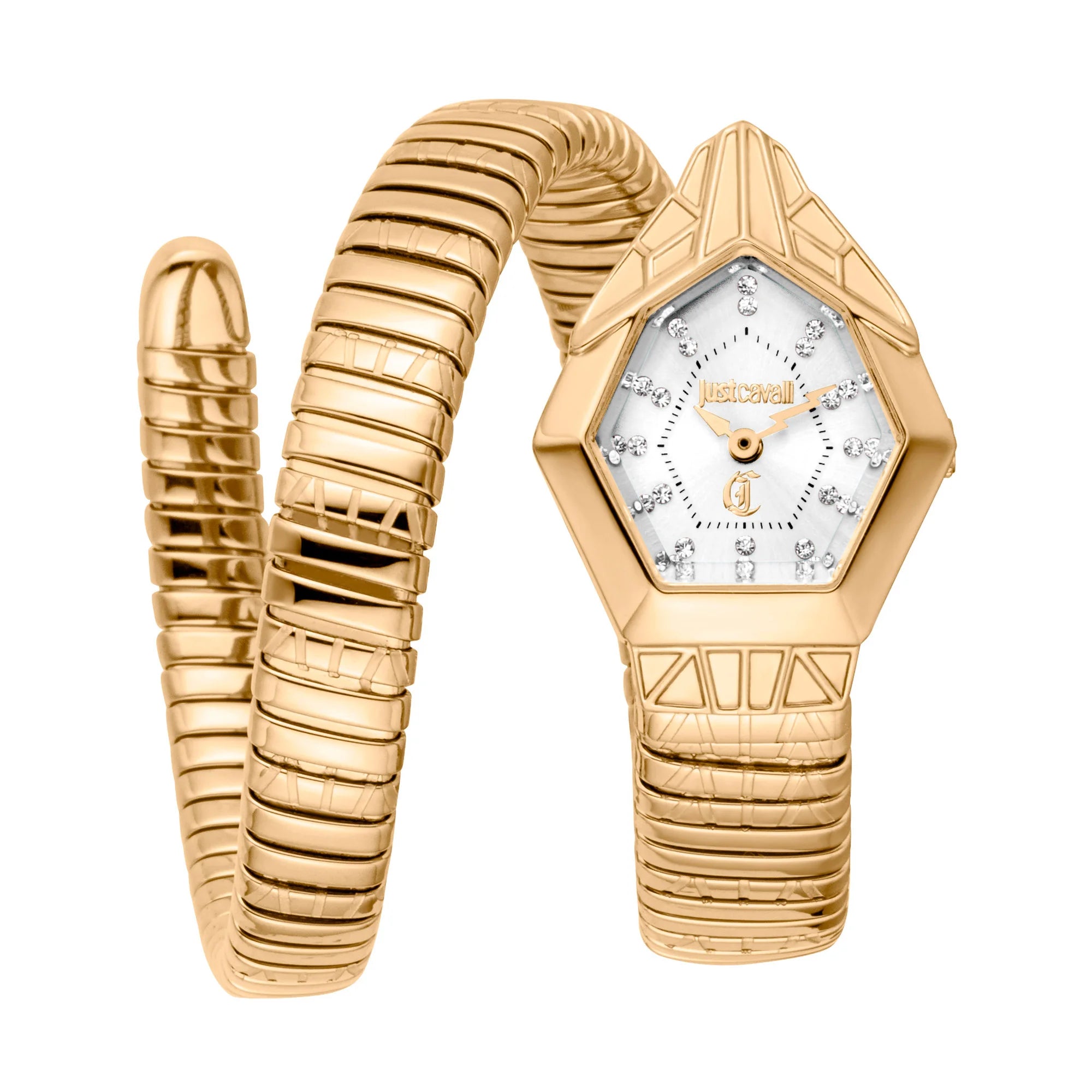Just Cavalli Just Cavalli Signature Snake Gemma Yellow Gold Silver