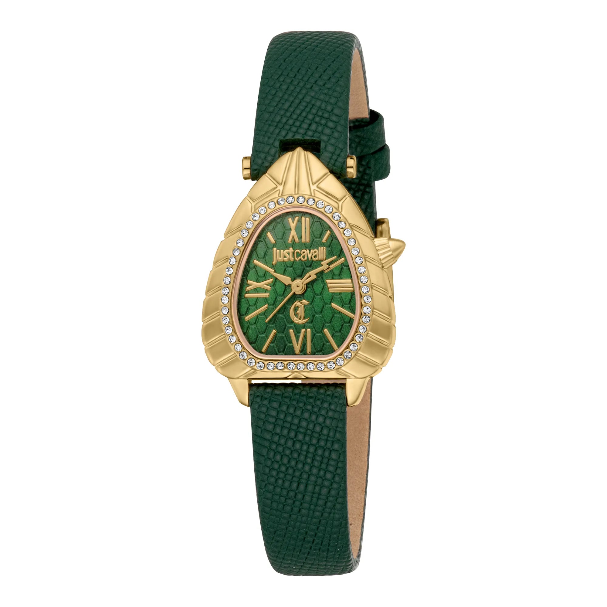 Just Cavalli Just Cavalli Animalier Perla Leather Green YG