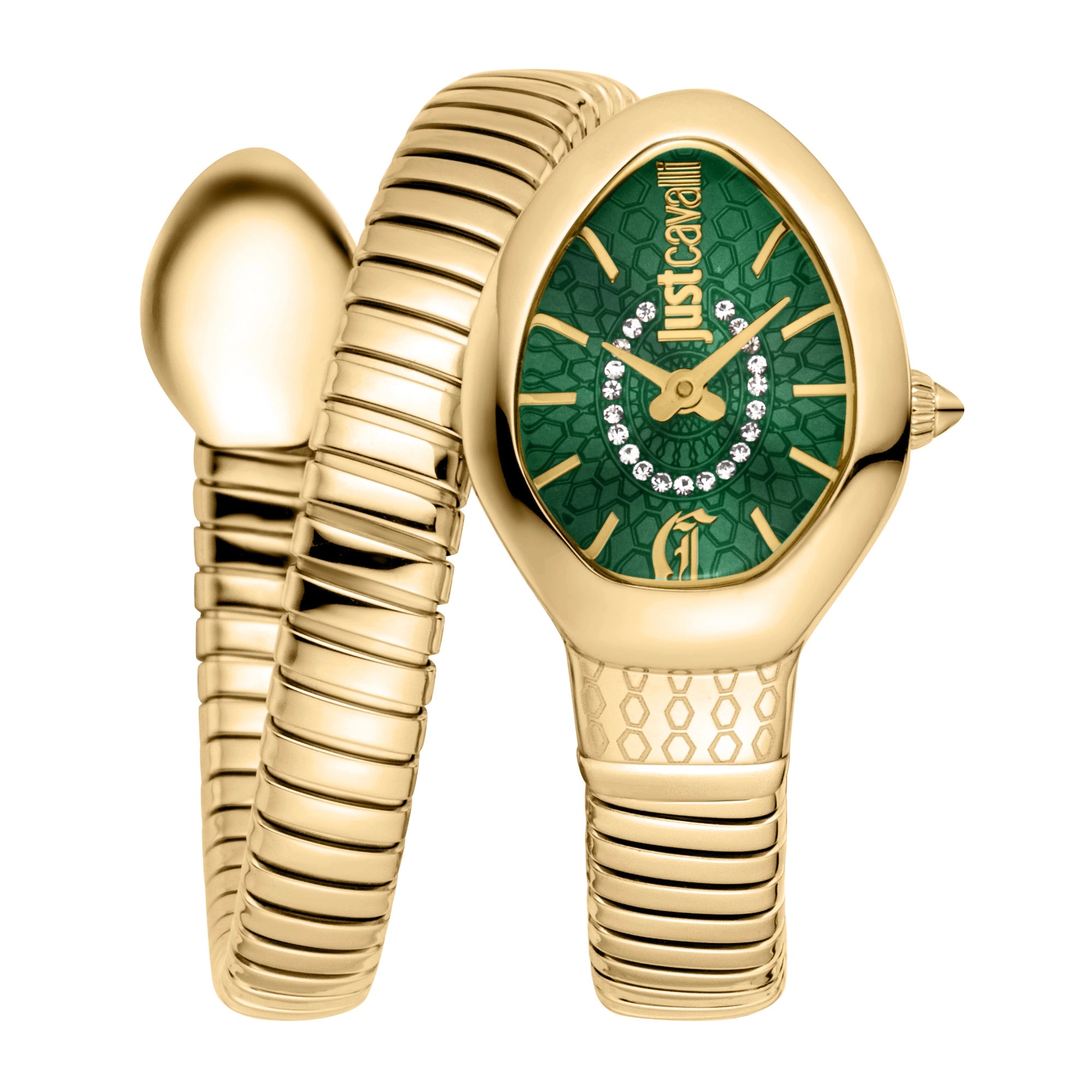 Just Cavalli Just Cavalli Signature Snake Eclisse Yellow Gol Green